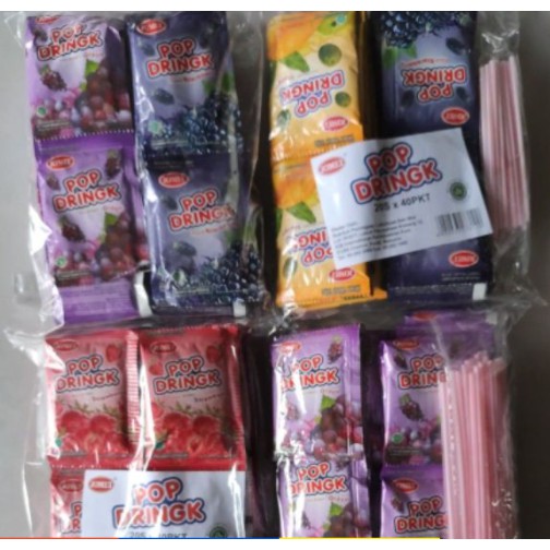 Pop Dringk Fruit powder Drink 40pkt | Shopee Malaysia