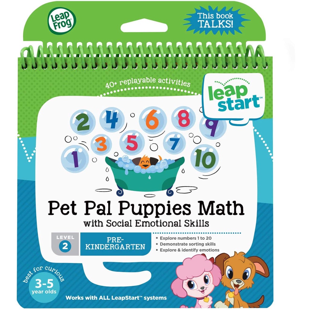 LeapFrog LeapStart Pet Pal Puppies Math With Social Emotional Skills ...