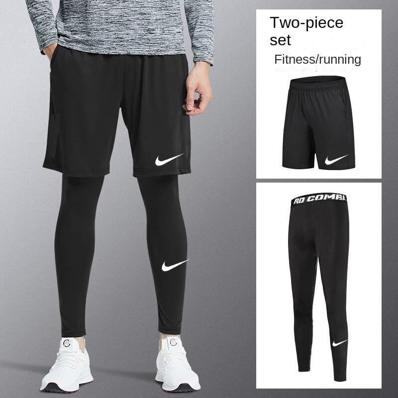 Tights Men s Nike Workout Running Pants High Elastic Basketball Leggings Training Quick Drying Shorts Sports Suit Shopee Malaysia