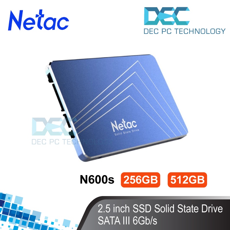 Buy the Netac N600S 2.5 256GB Internal SSD SATA3 - 3D NAND - 5