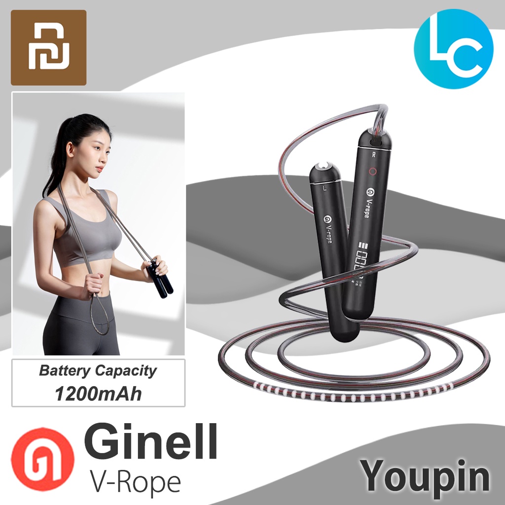 Ginell V-Rope Smart Screen Jump Rope Smart Air Screen Skipping Rope ...