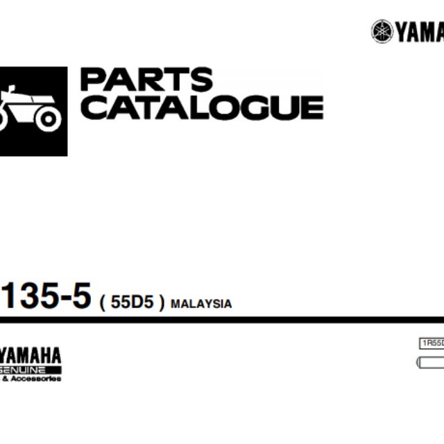 Lc135 buku moto buku catalogue 63 helai parts catalogue book Shopee