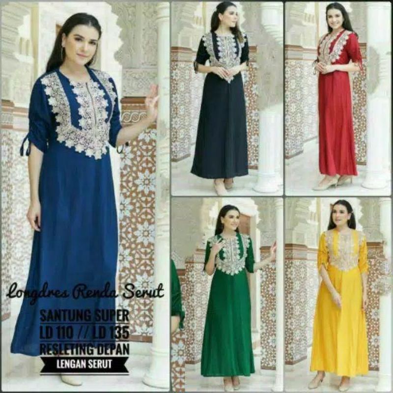 Zeera Terry Lace Daster/busui lace Daster|Arabic negligee | Shopee Malaysia