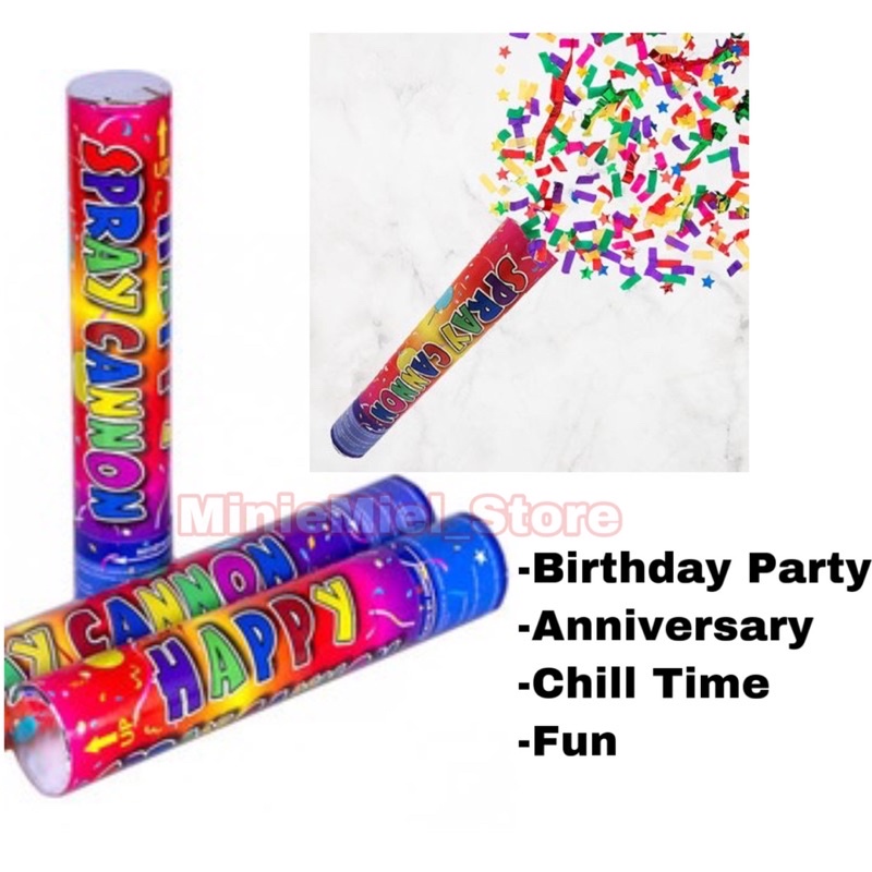 🇲🇾Birthday Party Popper🇲🇾 Paper Popper/ Ready Stock / 1pcs | Shopee