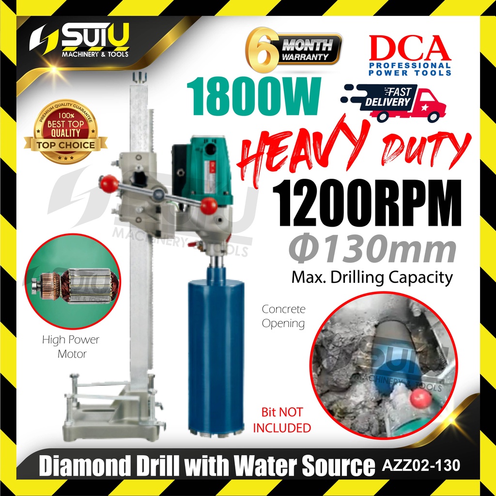 Diamond drill deals with water source