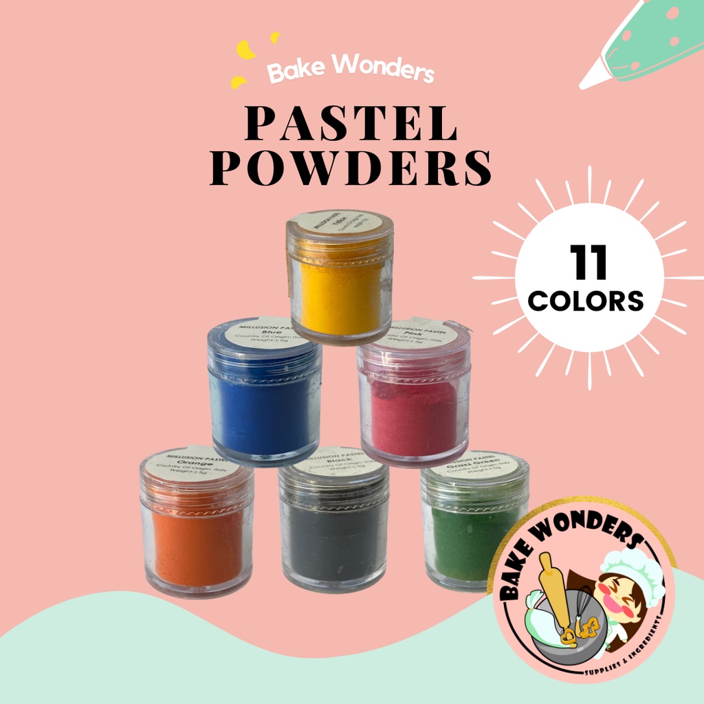 Millusion Pastel Food Colors/ Pastel Color Powder/ Food Colors/ Edible