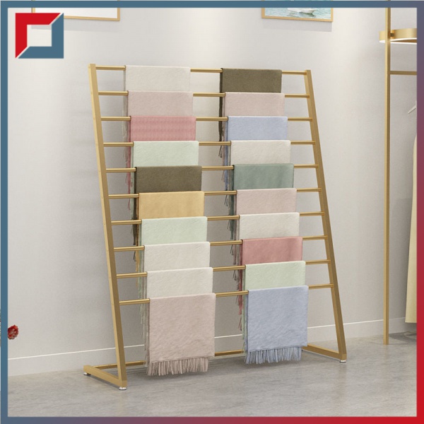 Vertical towel display rack silk scarf scarf rack scarf rack fabric ...