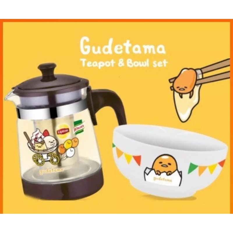 Hello Kitty Teapot & Bowl Set Unilever Sumikkogurashi Ceramic Bowl