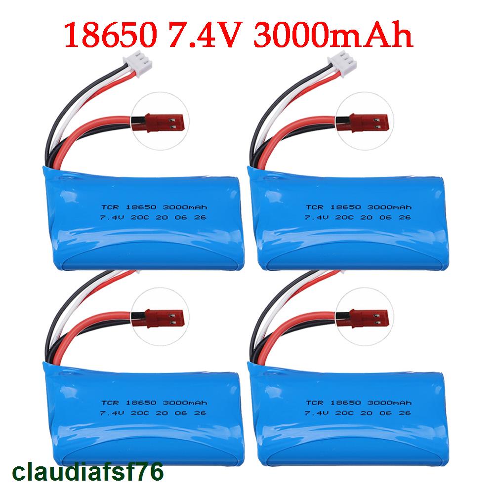 7.4V 3000mAh 18650 Lipo Batery for remote control helicopter Car boats