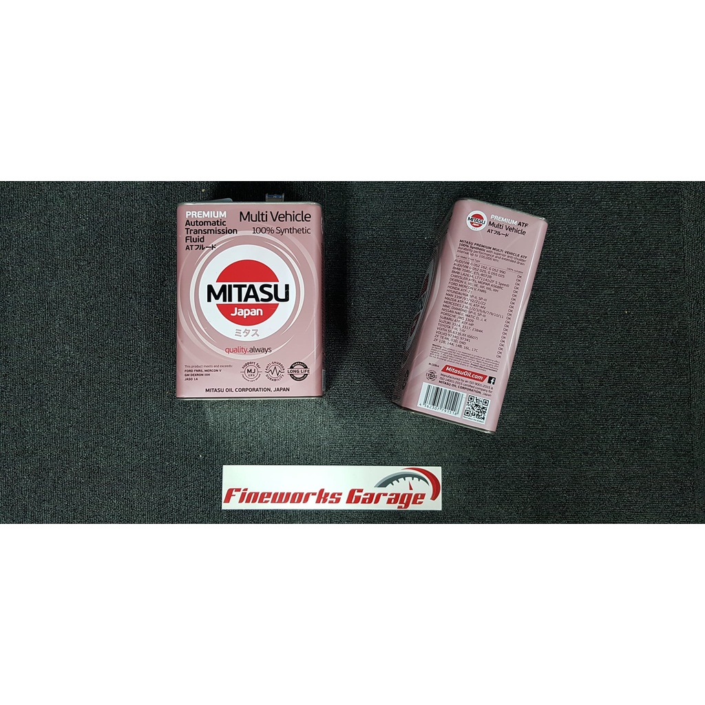 MITASU 328 PREMIUM MULTI VEHICLE AUTOMATIC TRANSMISSION FLUID ATF 4L ...