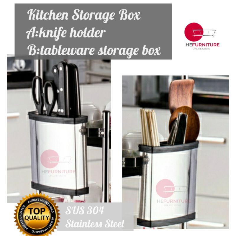 Stainless steel Kitchen Utensils Cook Spoon Chopstick Holder / Knife ...