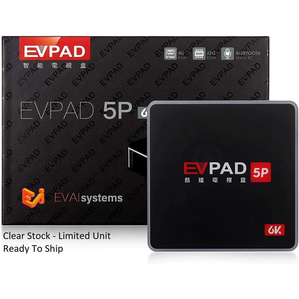 EVPAD EVBOX 2021 EVPAD 5P EV5P 5 Plus 5P 4G RAM + 32G ROM