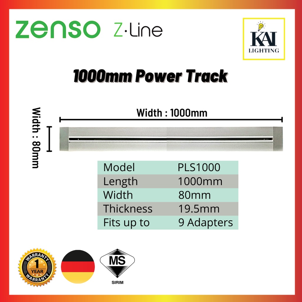 [FREE SHIPPING] ZENSO ZLINE Power track (Surface)600/800/1000mm Round Adapter Surface Type(not