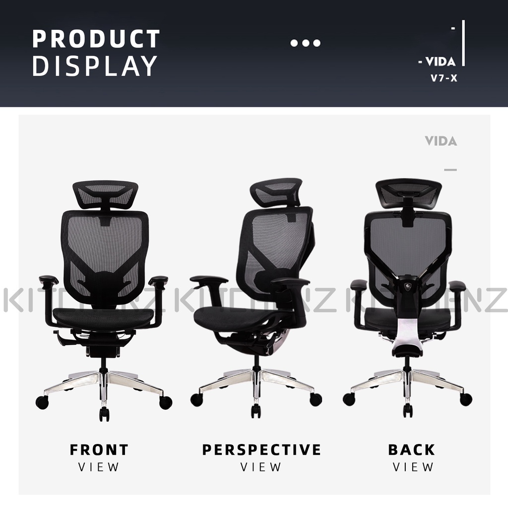 [FREE Shipping] GTChair VIDAV7X / Y Frame Ergonomic Office Chair