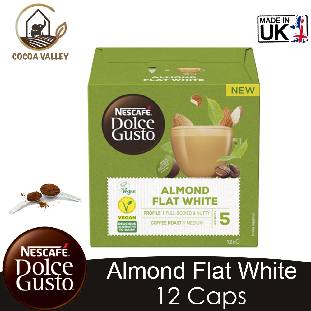 Nescafe Dolce Gusto Almond Flat White 12 Caps (Made in EU) Shopee