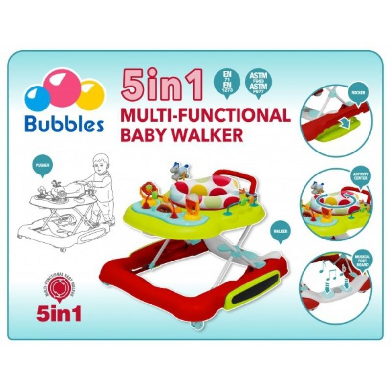 Bubbles cheap baby walker