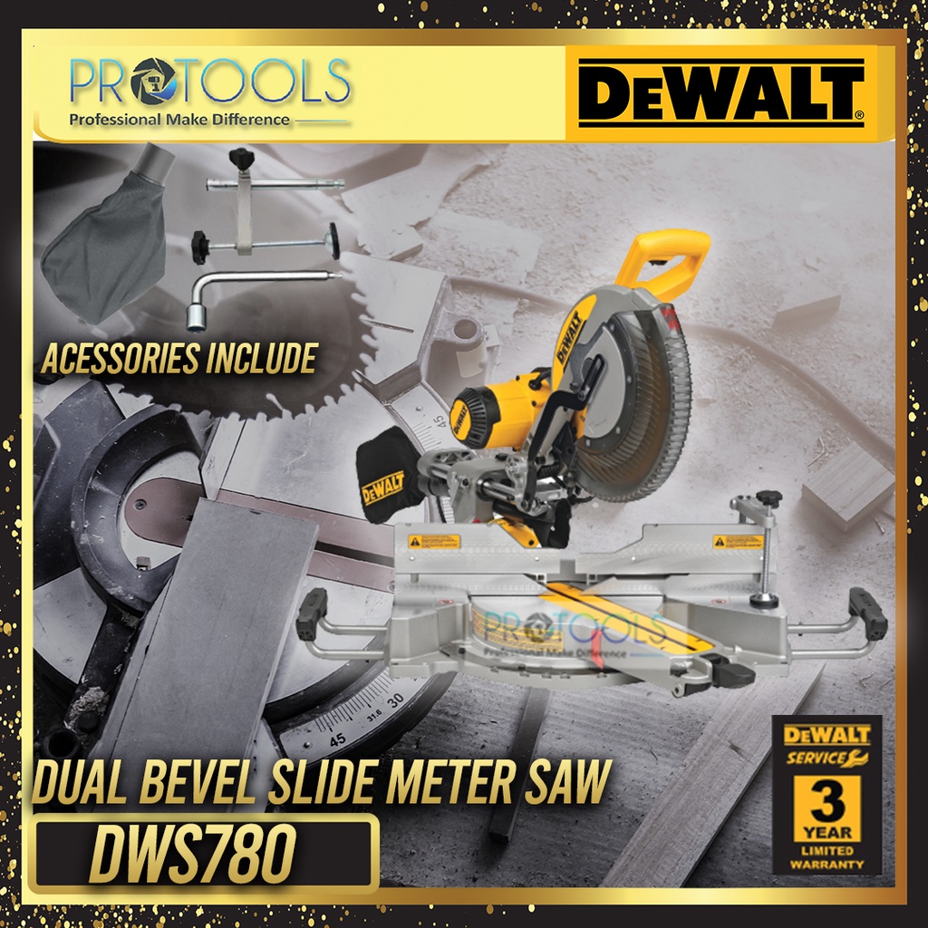 Dewalt DWS780-KR 12 / 300mm Slide Miter Saw ( DWS780 ) | Shopee Malaysia