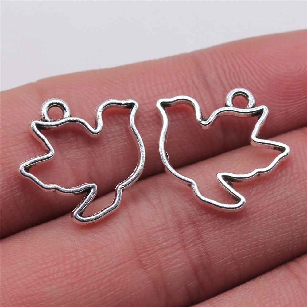 20 Pieces Dove Bird Charms Metal Craftjewelry Wholesale Bulk Shopee Malaysia