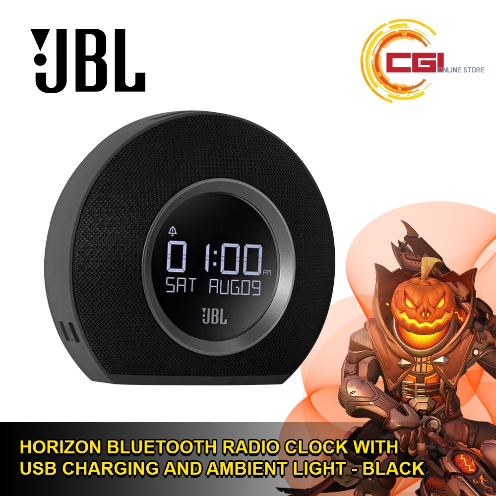 JBL Horizon Bluetooth Radio Clock With USB Charging And Ambient Light