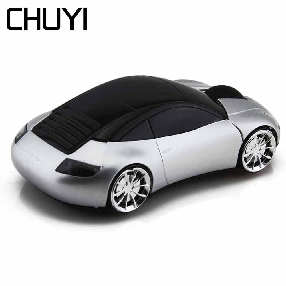 wireless Sport Car Mouse With Blue Light Optical Mini Gamer Mice Mause