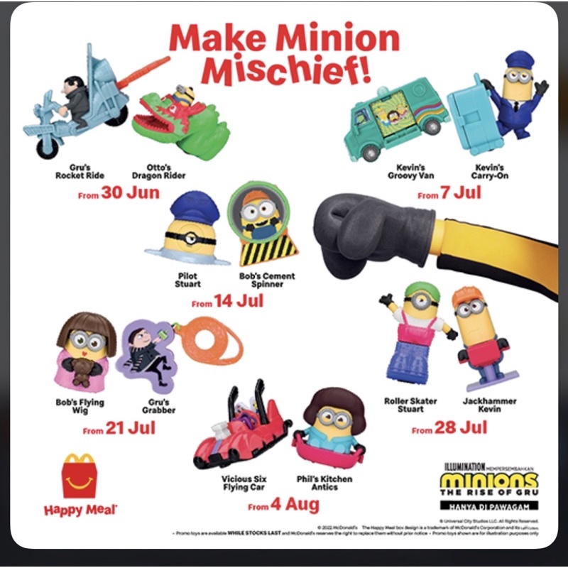 Happy Meal Minions 2022 | Shopee Malaysia