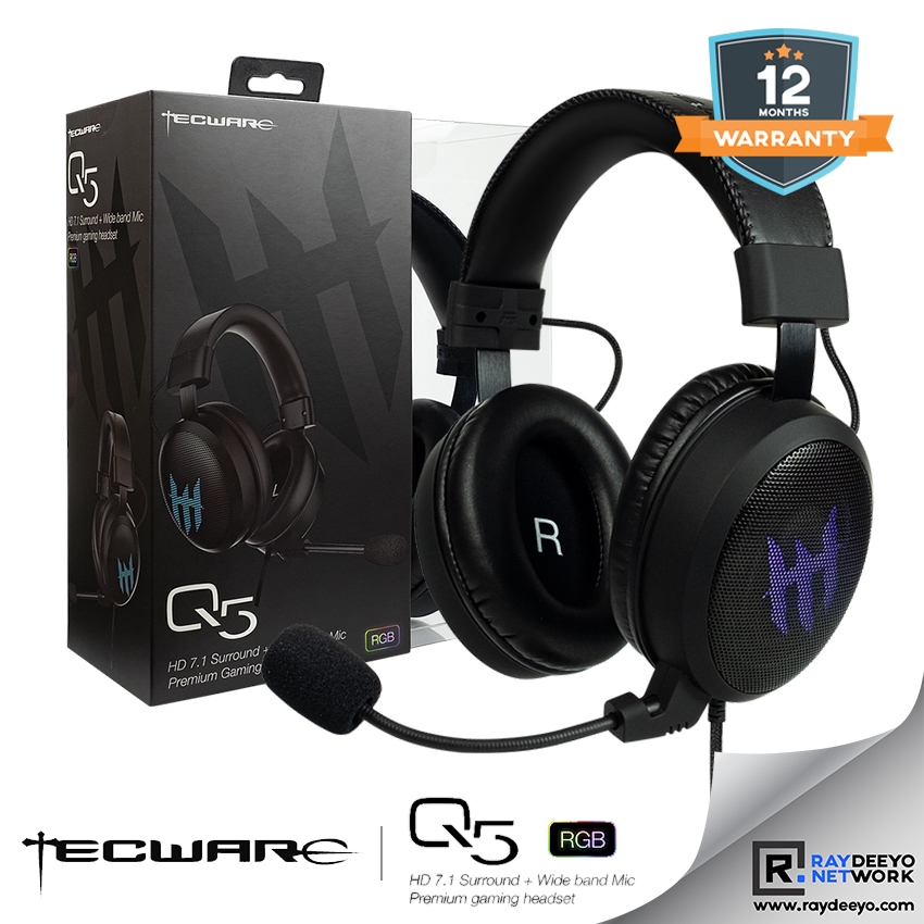 Tecware q5 rgb gaming headset new arrivals