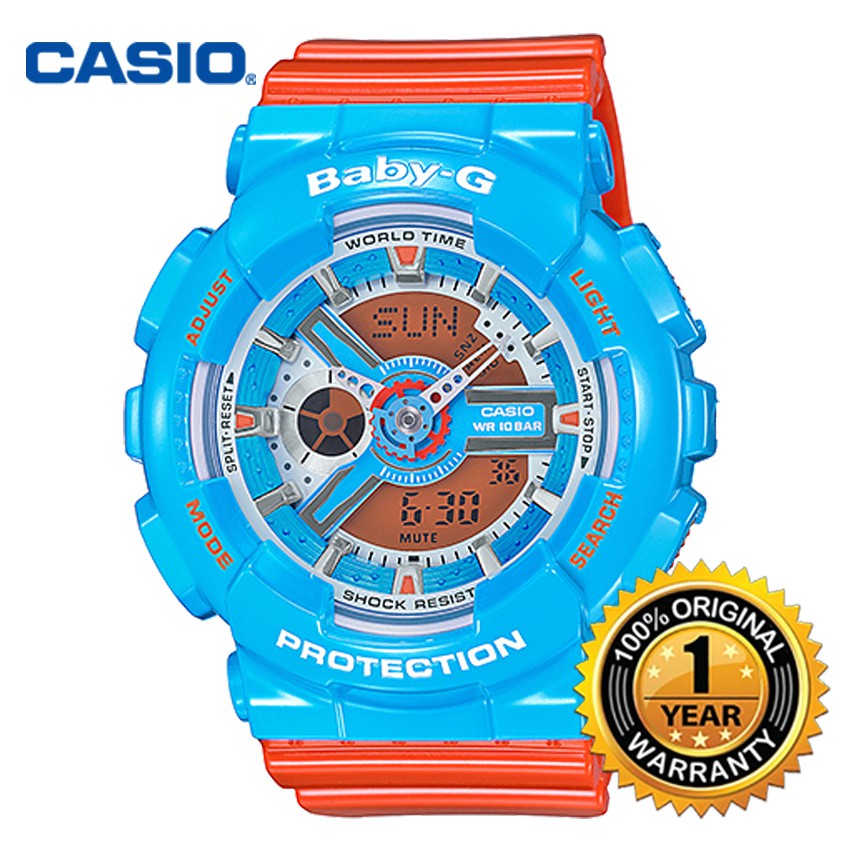 (1 YEAR WARRANTY) CASIO ORIGINAL Baby-G BA-110NC-2A Neon Color Series ...