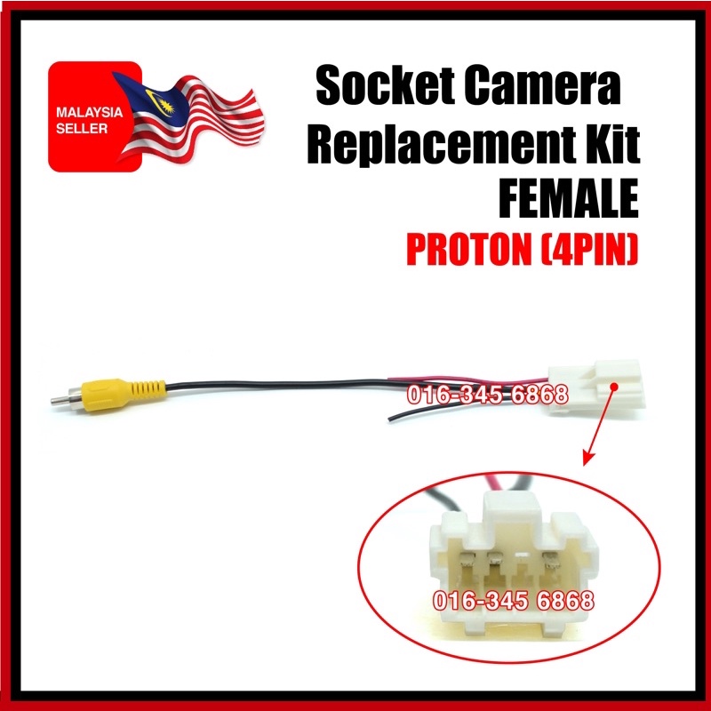 Proton Iriz / New Persona Reverse Camera Socket 4 Pin ( A12973 ...