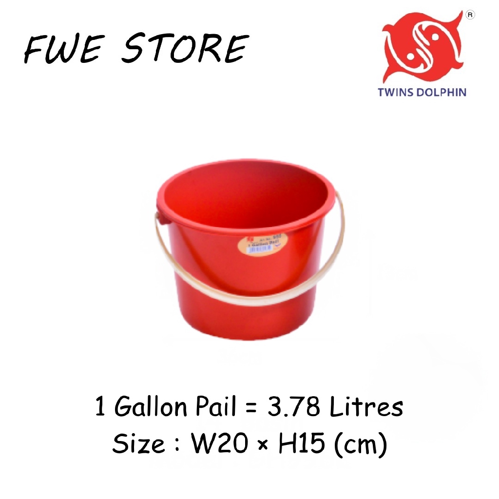 Twins Dolphin Bucket Pail Baldi Basket 1 Gallon 8 Gallon Shopee Malaysia 0549