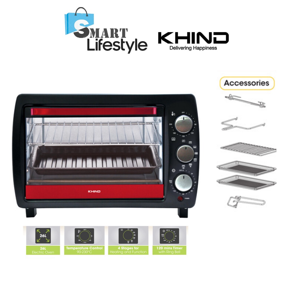 Khind Electric Oven 26l Ot 26 Ot26 Shopee Malaysia 1875