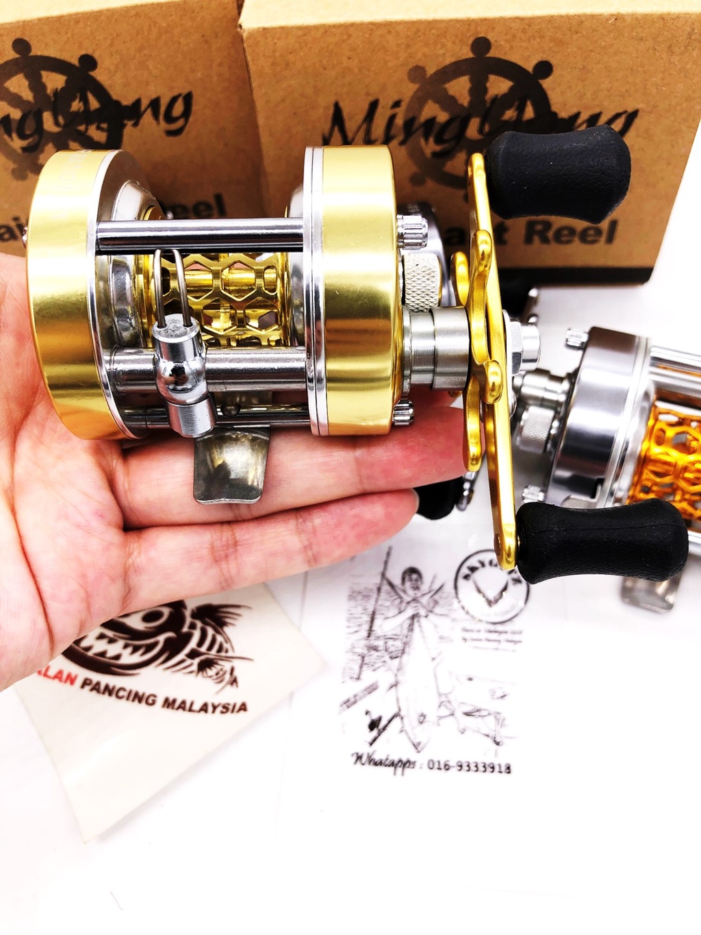 SKYGITZ MING YANG W300L BFS ULTRALIGHT UL BC DRUM BAIT CASTING REEL ...