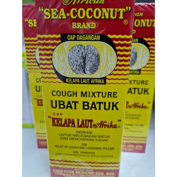 Ubat Batuk Cap KELAPA LAUT AFRIKA 177ML  Shopee Malaysia