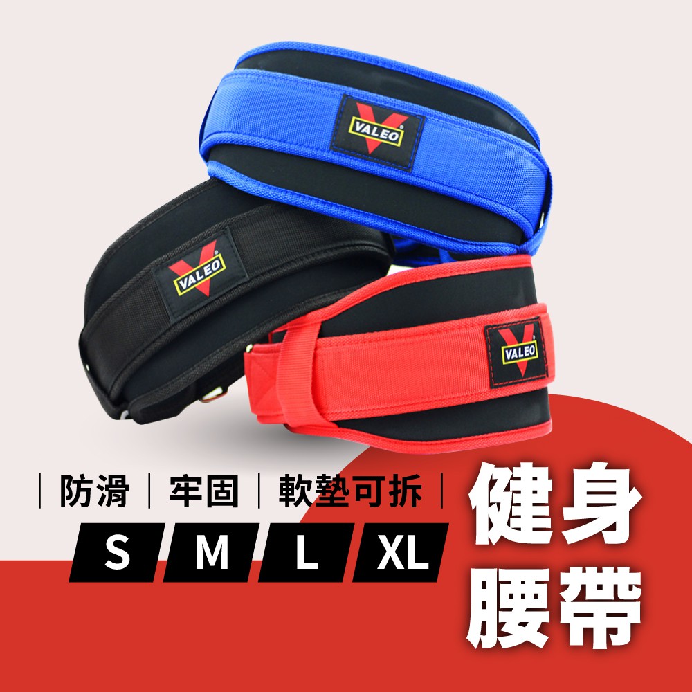 VALEO Fitness Belt Waist Support Weightlifting Squat Nylon Weight Training Detachable Cushion Three Colors Available Shopee Malaysia