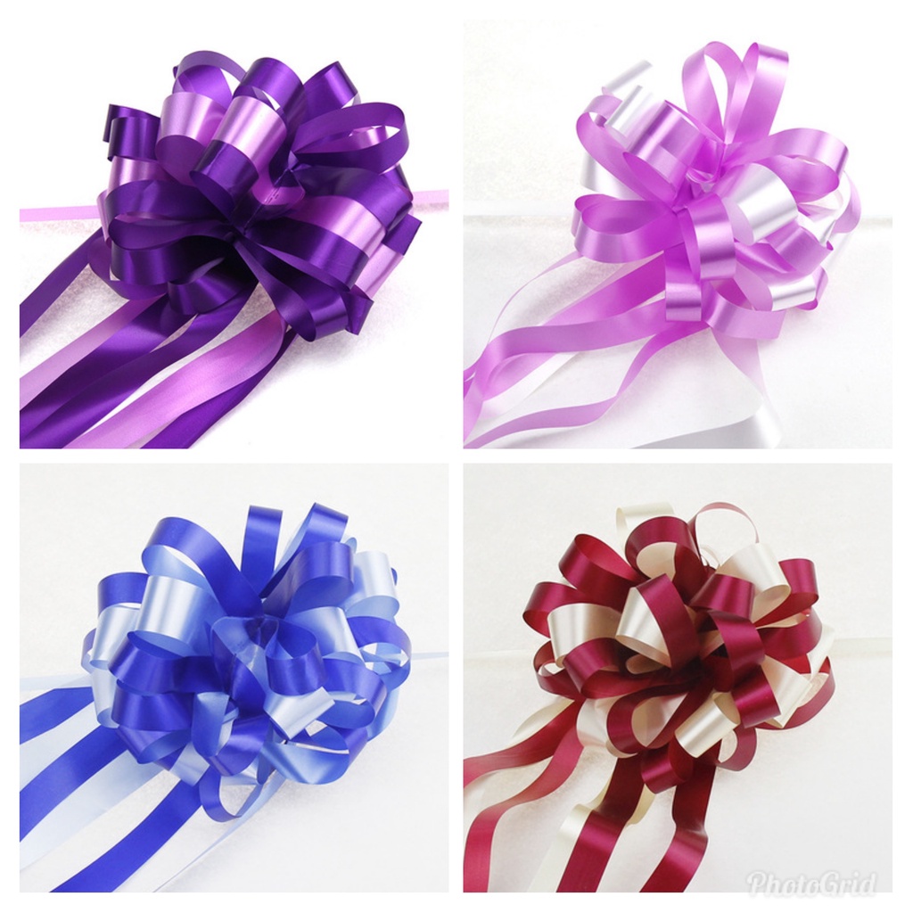 Gift Packing Pull Bow Ribbons Flower Ball Pull Ribbon Holiday Gift ...