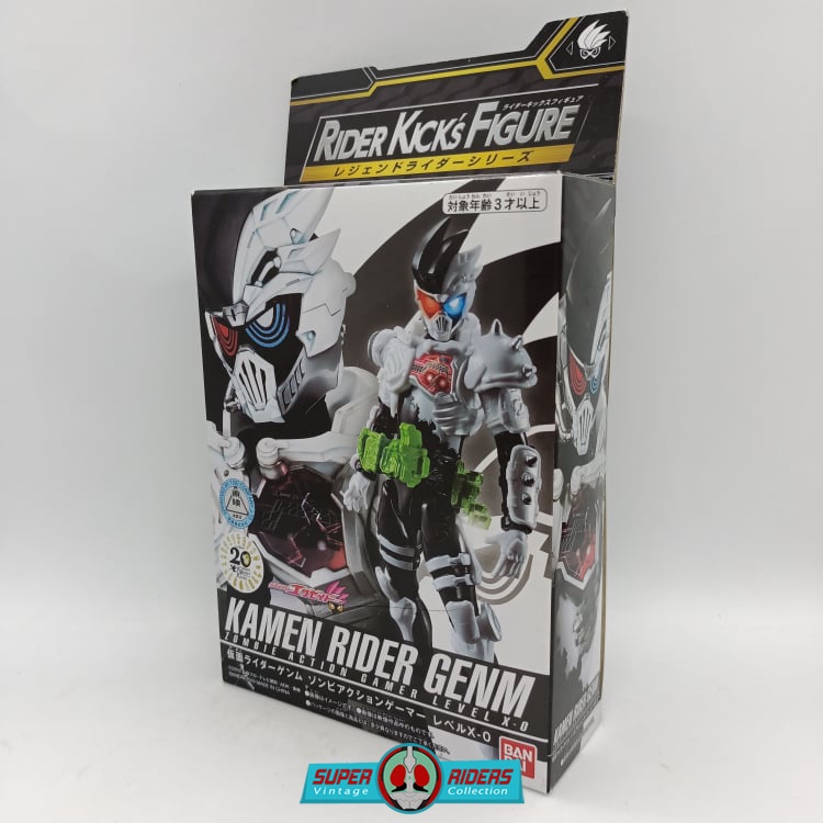 Bandai Rider Rehmannia RKF Legend Rider Series – Kamen Rider Genmu Action Zombie Gamer | Figura Con Illuminazione E Suono