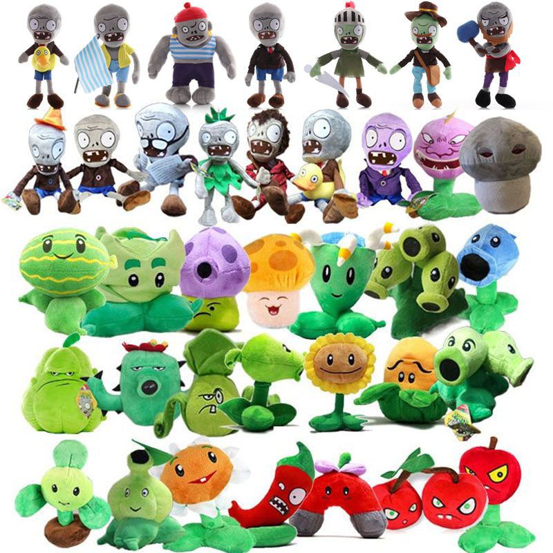Zombie Dolls Plants Vs Zombies Peluches Ready Stock 30cm Kids