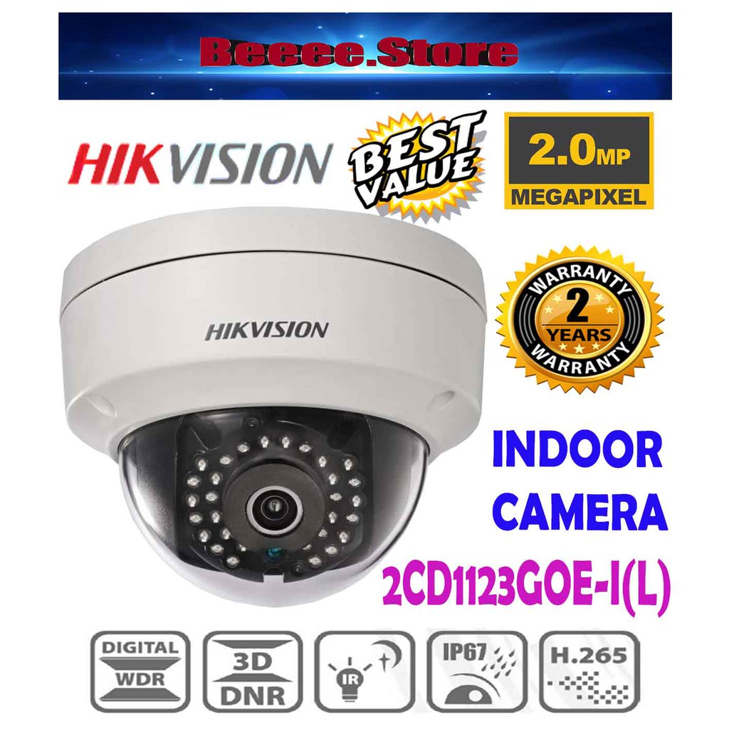2MP IP CAM 👍1080P HIKVISION DS-2CD1123G0E-I(L) 2MP IR NETWORK DOME ...