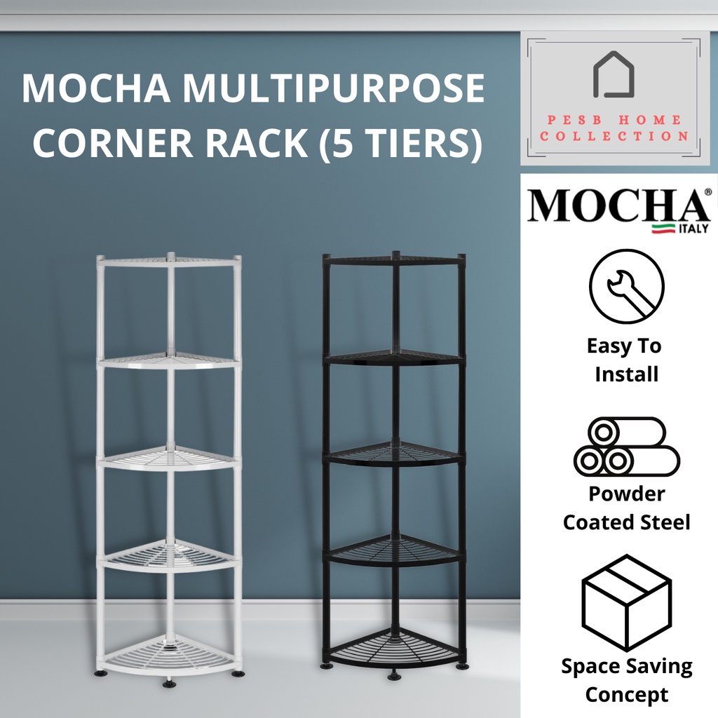Mocha Multipurpose Corner Rack MR520 (5 Tiers) | Shopee Malaysia
