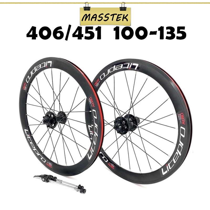 MASSTEK Johor Litepro 406/451 Bike Wheel Folding Bike Disc Brake Wheel