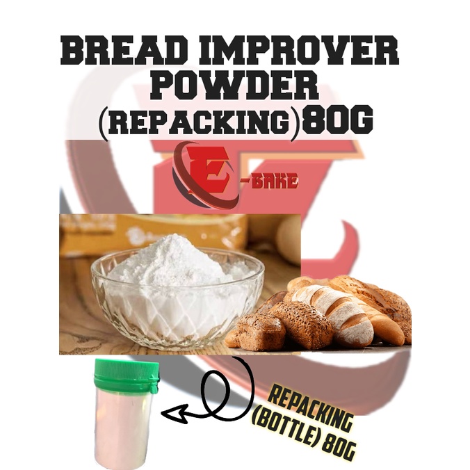 BREAD IMPROVER POWDER PEMBUNGKUSAN SEMULA 80G (BOTOL) | HALAL | Shopee ...