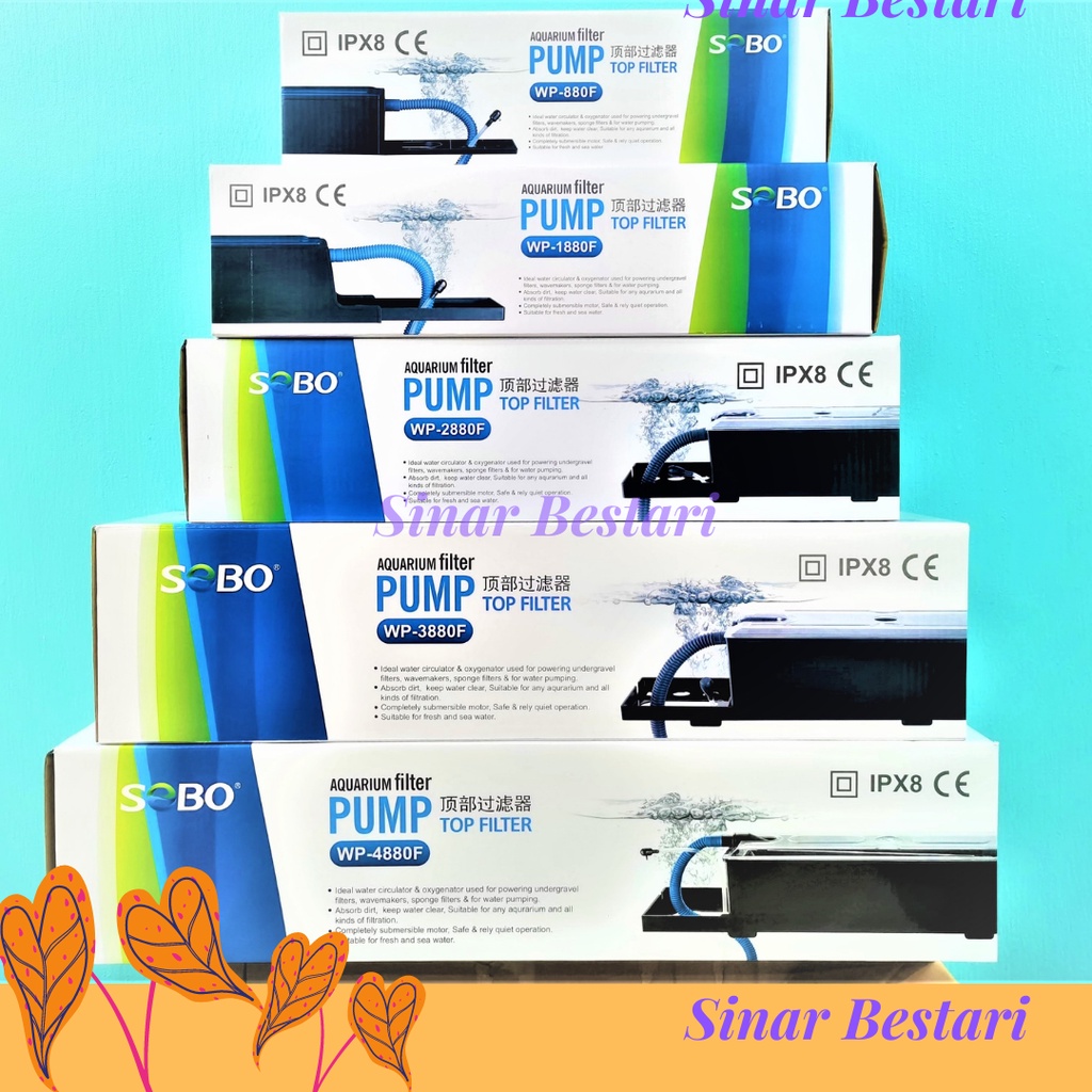 Sobo TOP FILTER FISH AQUARIUM WP2880F WP-880f Wp3880F TANK SOBO TOP ...