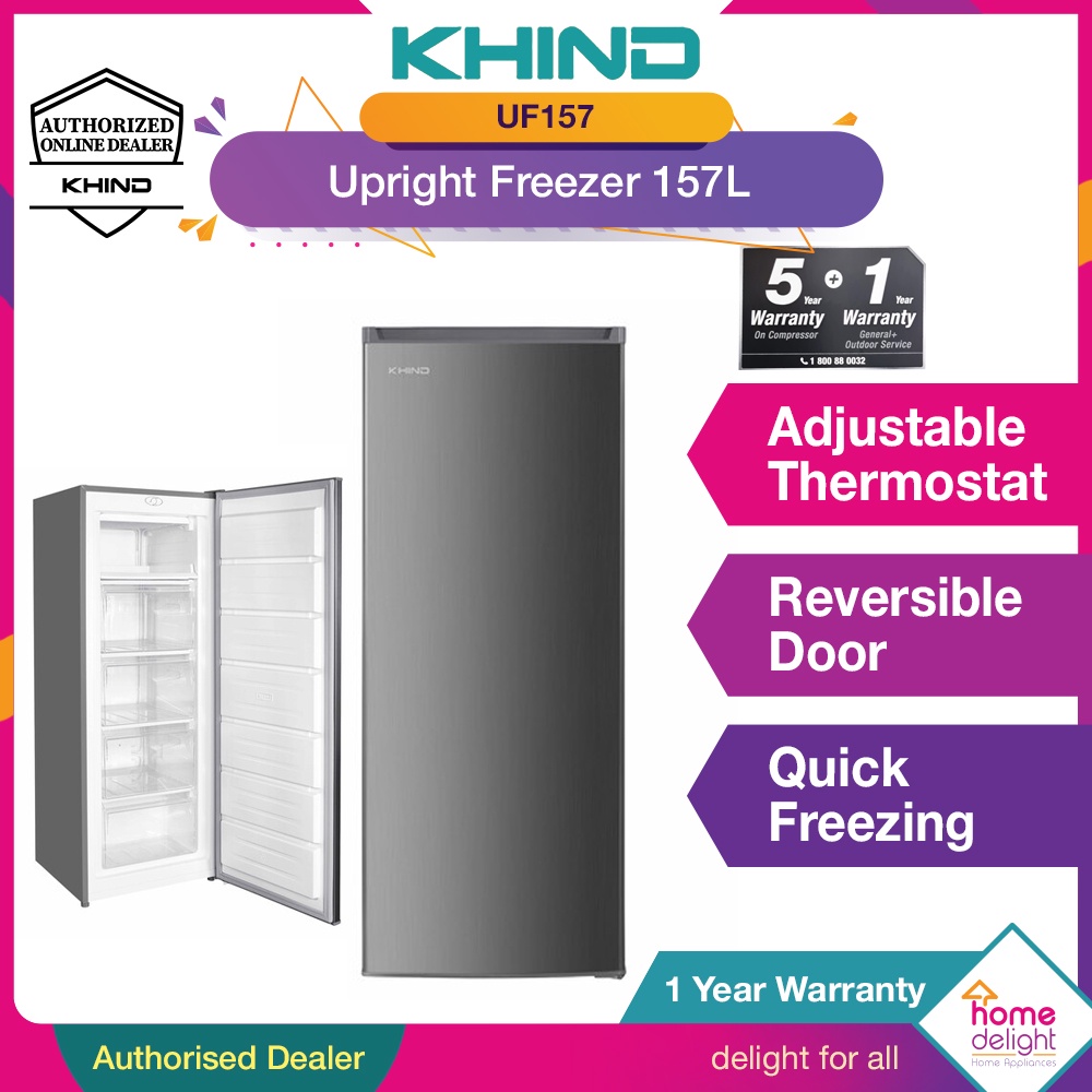 Khind Upright Freezer 182L / 245L UF163 / UF225 Shopee Malaysia