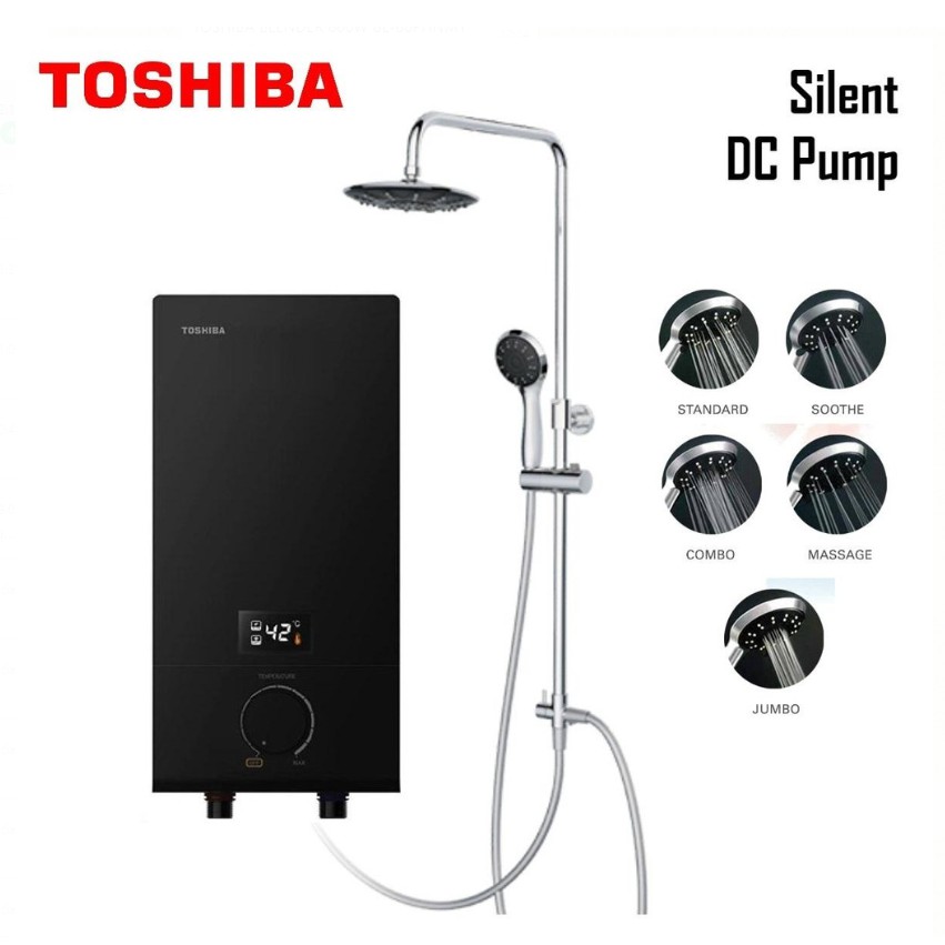 Toshiba DSK38ES3MB-RS Water Heater (with pump + rain shower) | Shopee  Malaysia
