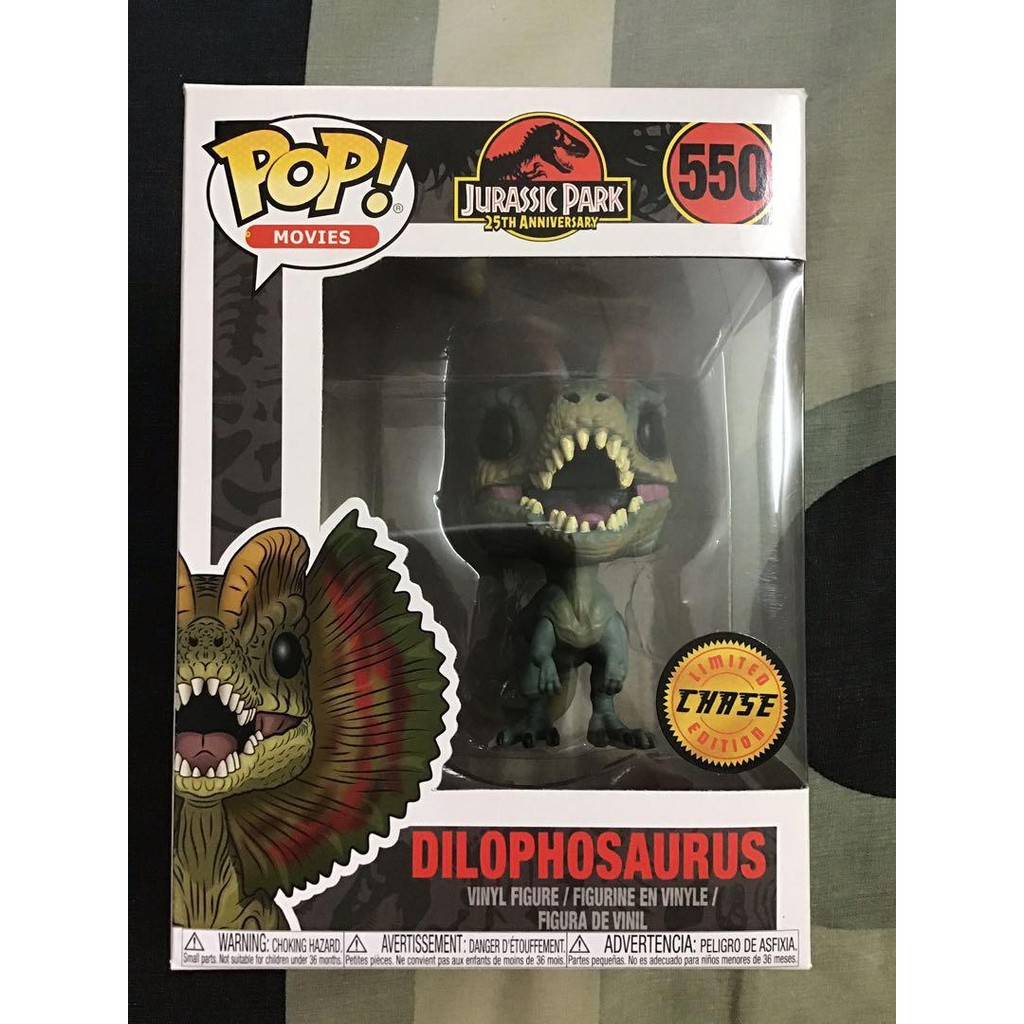 Funko Pop Jurassic Park 25th Anniversary Dilophosaurus Chase Shopee Malaysia