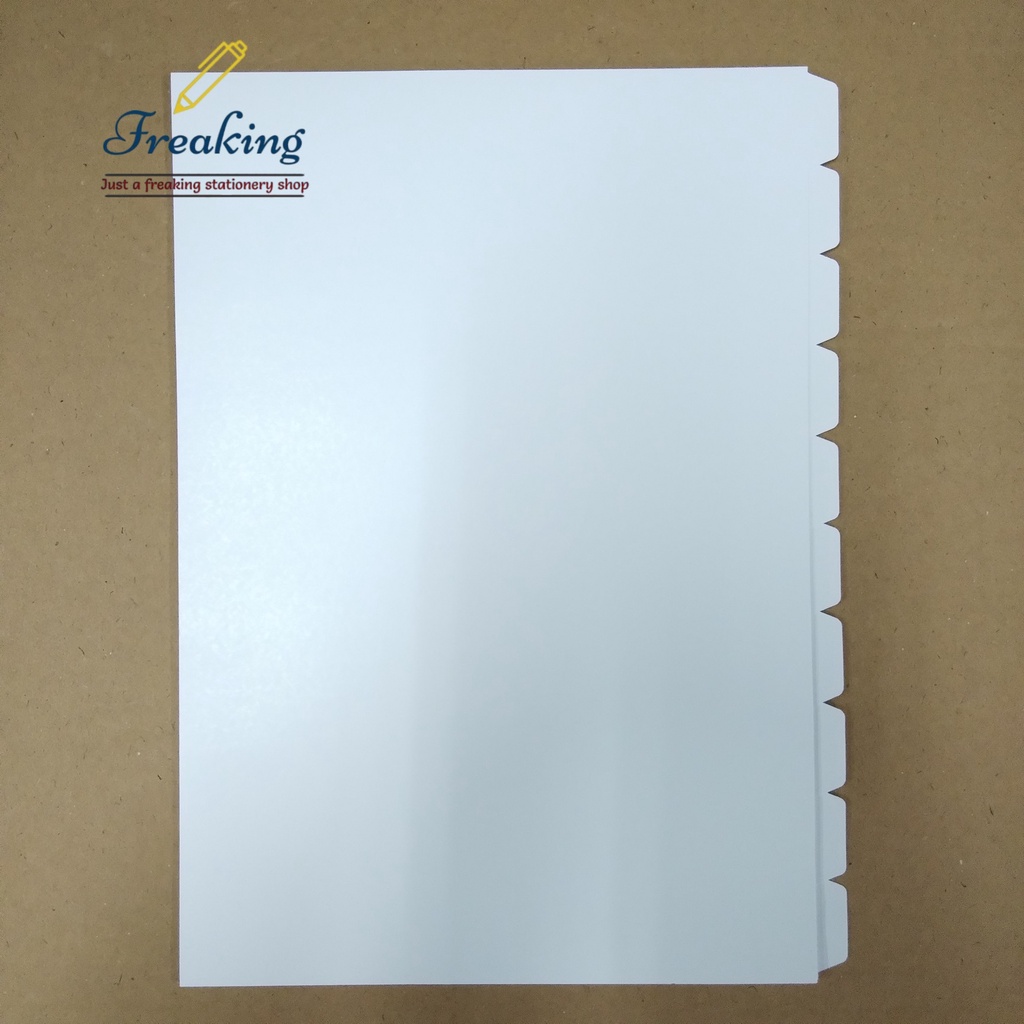 PVC A4 WHITE INDEX DIVIDER 10 BANKS (20 SETS/BOX) | Shopee Malaysia