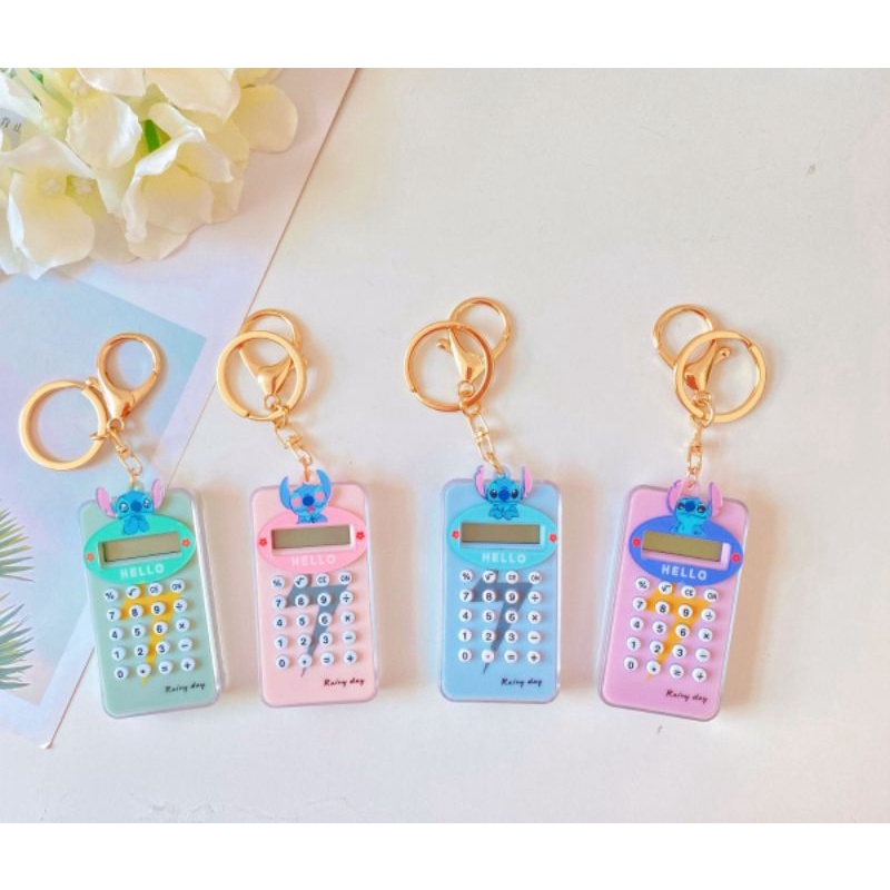 stitch new 2 in 1 mini calculate & games keychai | Shopee Malaysia