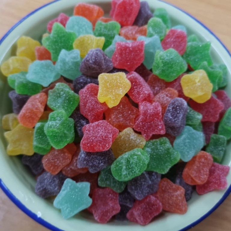 GULA JELLY 100gm/ ASSORTED SHAPE GUMMY CANDY/MIXED FRUIT PASTILLES ...