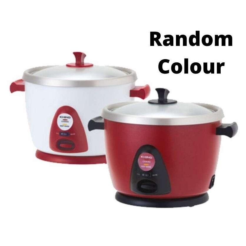 Khind Anshin Rice Cooker With Stainless Steel Inner Pot RC110M (Random