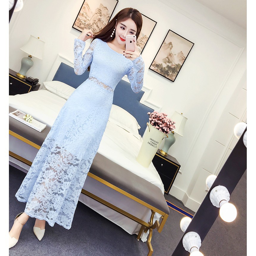 Stretchable long outlet dress