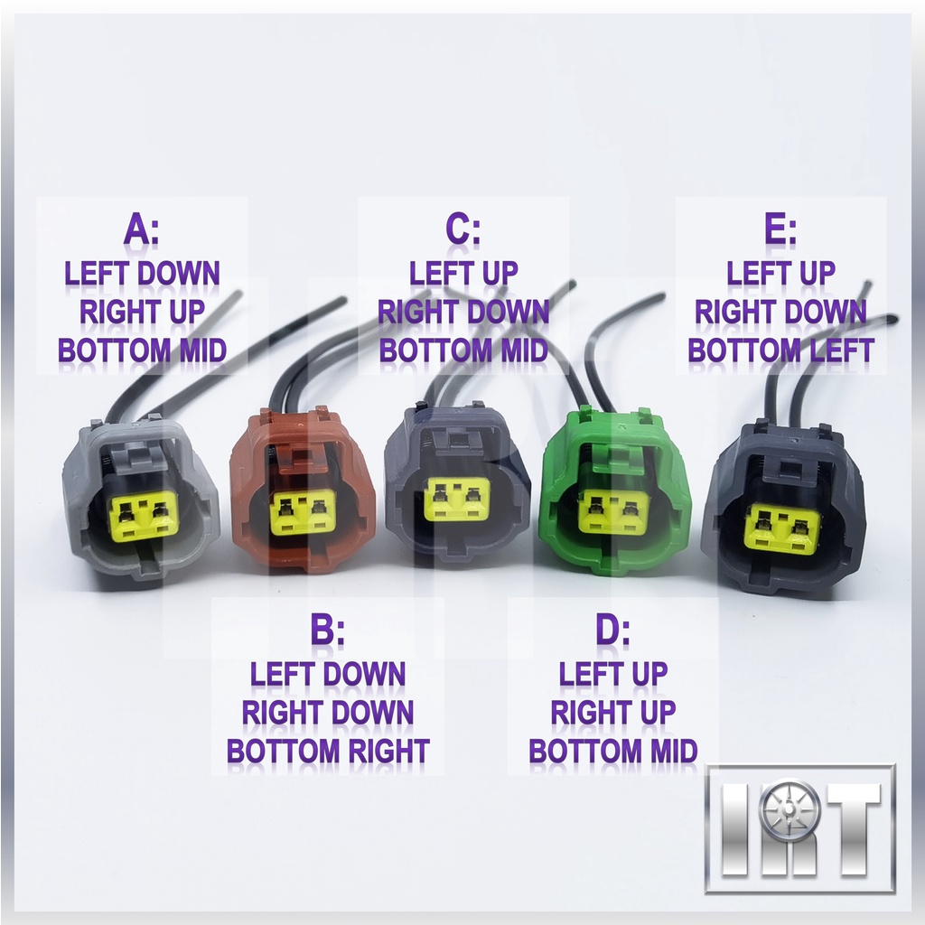 2 Pin ECT Coolant Temperature Sensor Wira DOHC MMC Socket Soket 4G93